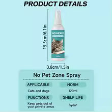 Macskariasztó spray Macskariasztó védelem Természetes hatékonyságú 12 ml-es nyugtató tréningeszköz kanapékhoz, szőnyegekhez, bútorokhoz